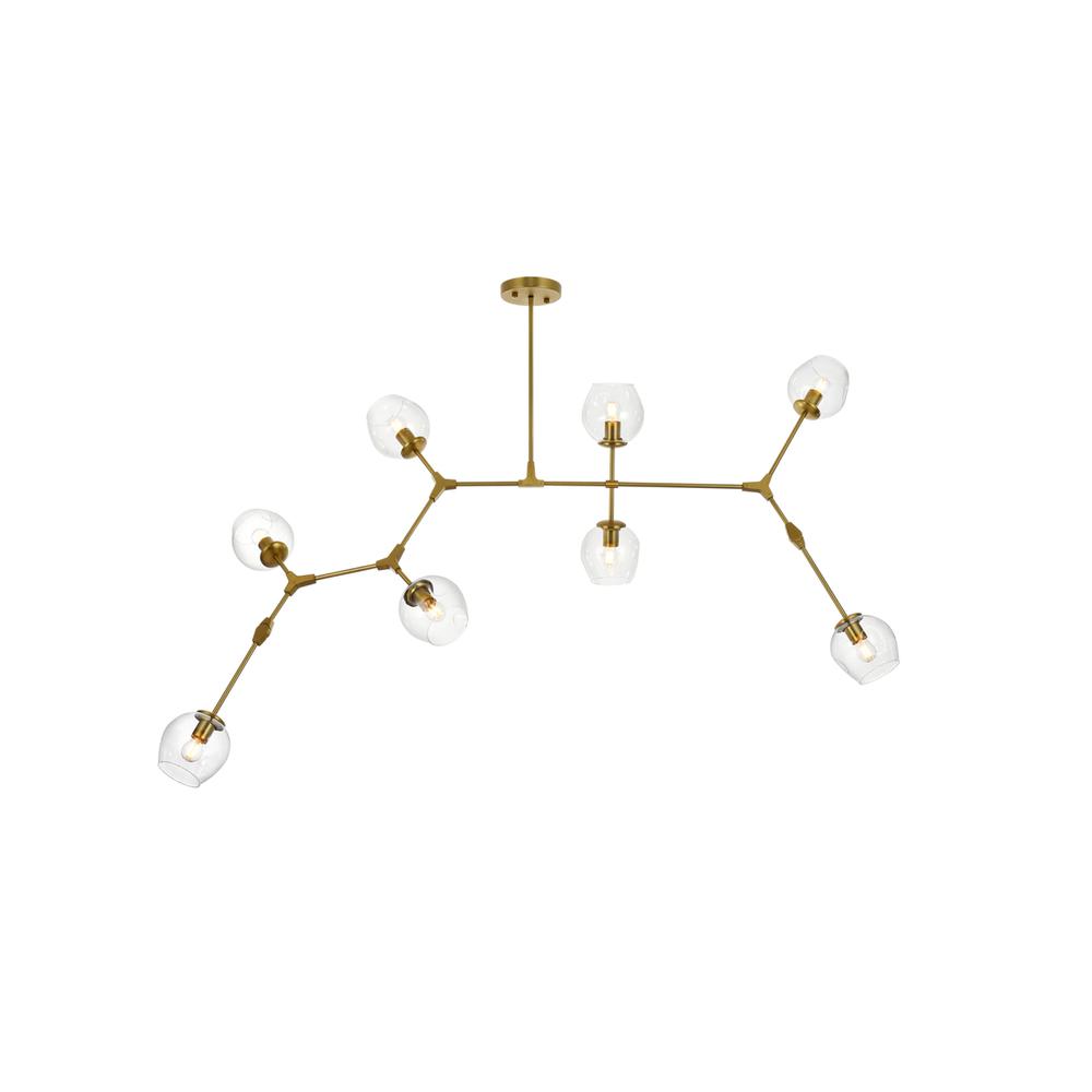 Cavoli 74 inch Chandelier in Brass. Picture 1