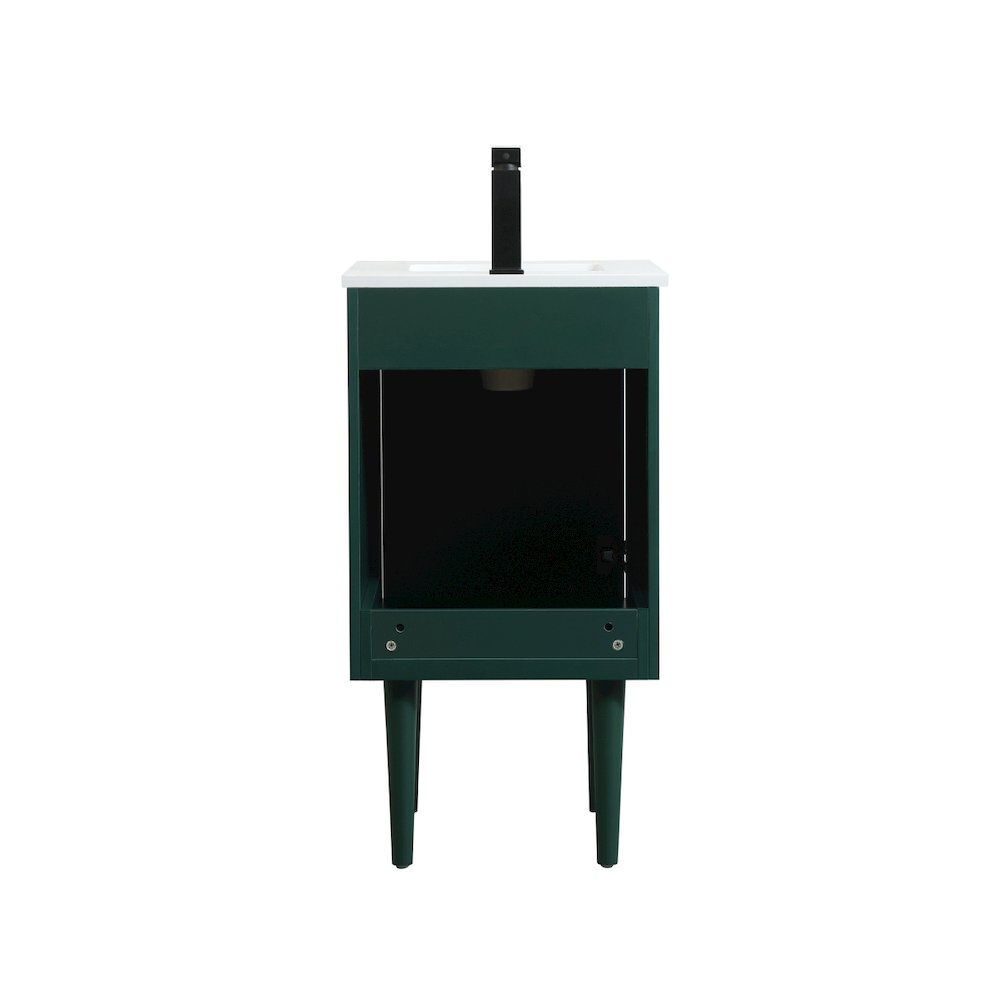 18 Inch Single Bathroom Vanity In Green. Picture 19