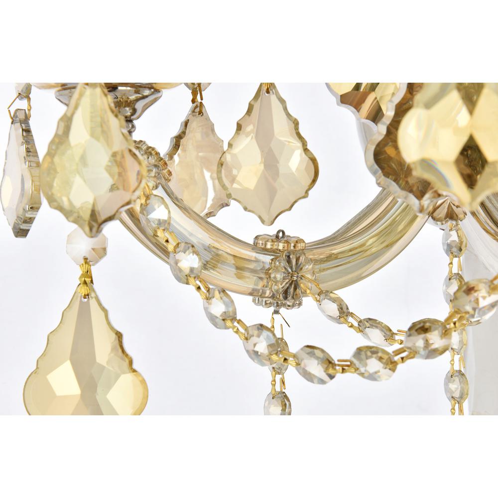 Maria Theresa 3 light Golden Teak Wall Sconce Golden Teak. Picture 4