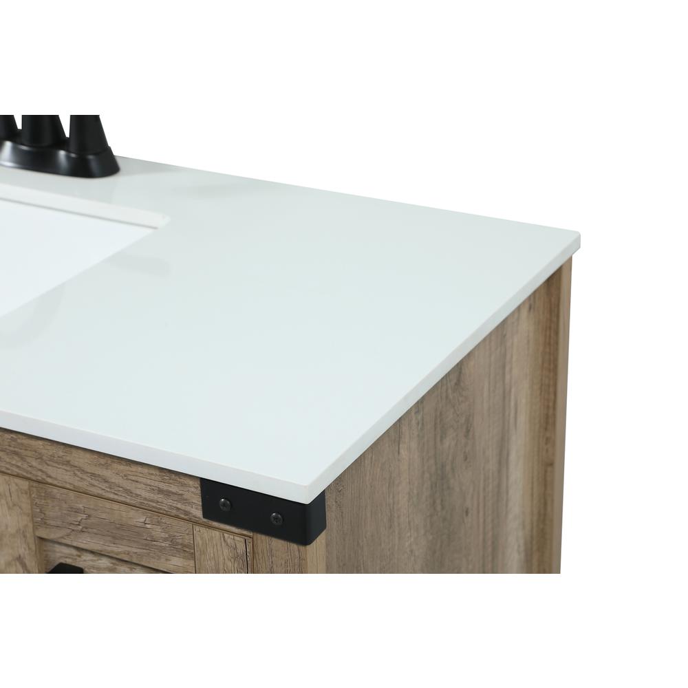32 inch Single bathroom vanity in natural oak. Picture 11