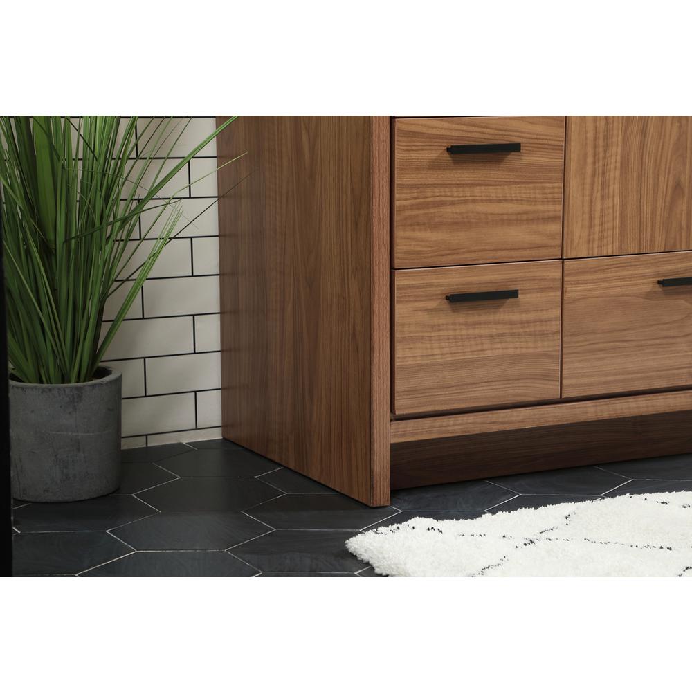 48 inch Single bathroom vanity in walnut brown. Picture 6
