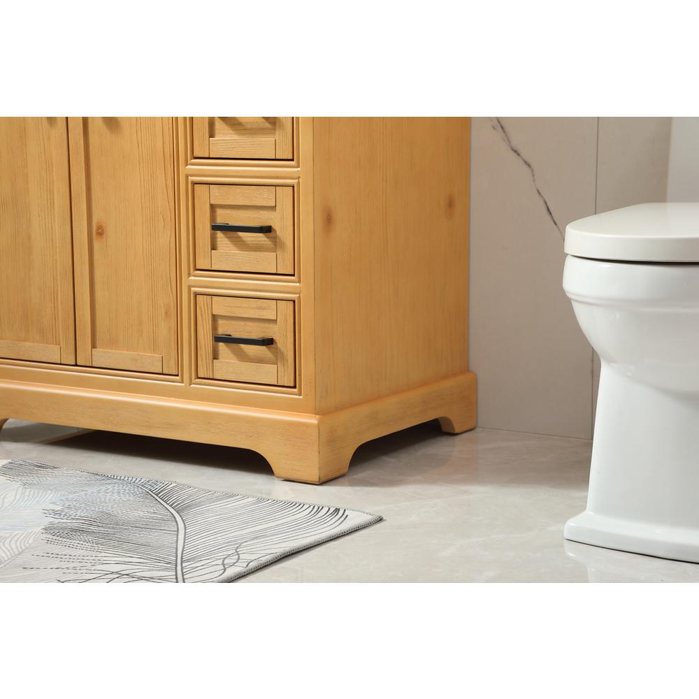 32 inch Single bathroom vanity in natural wood. Picture 6