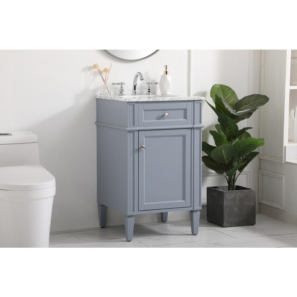 21 inch Single bathroom vanity in grey. Picture 2