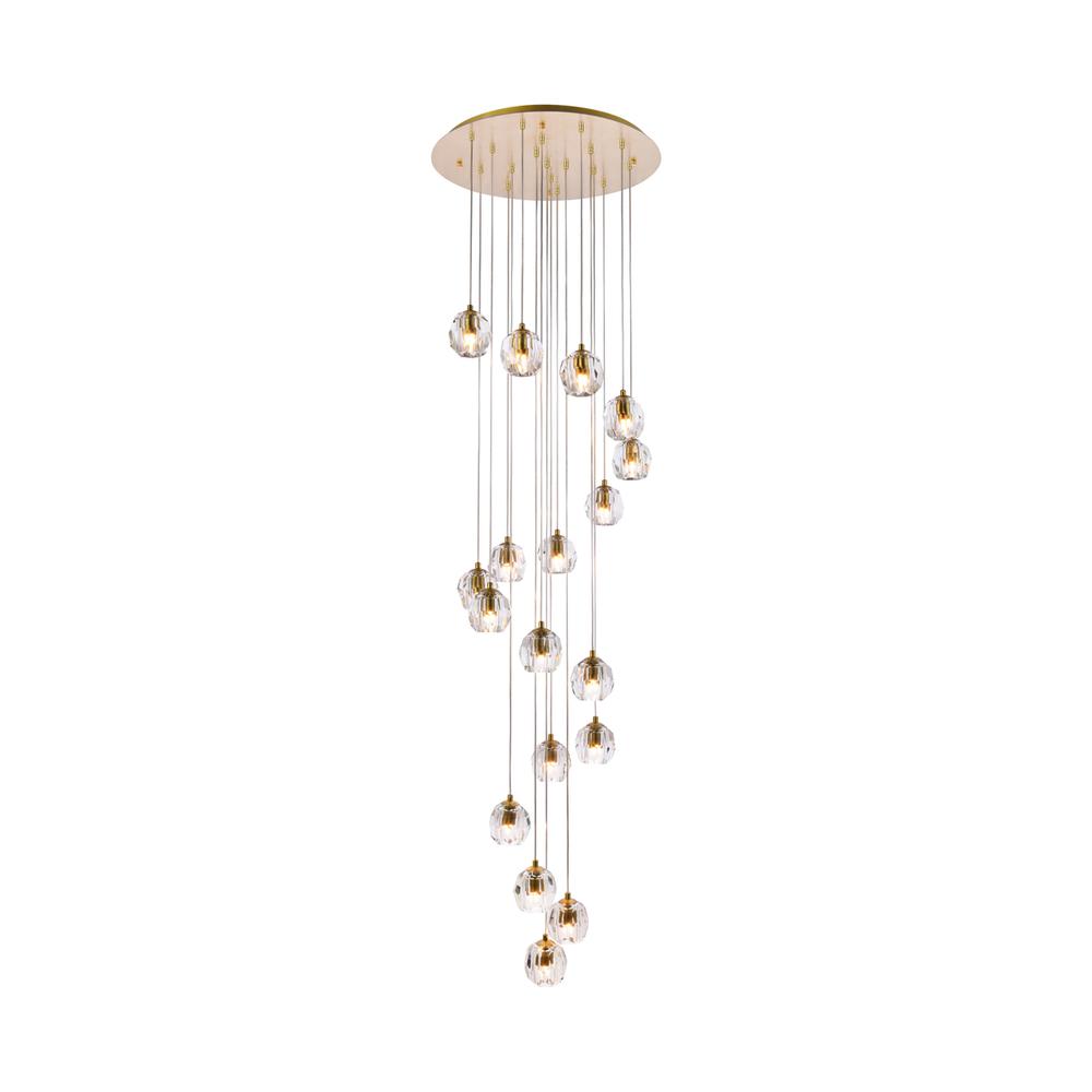 Eren 18 lights Gold pendant. Picture 1