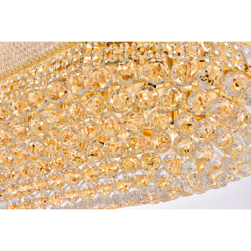 Primo 24 light Gold Flush Mount Clear Royal Cut Crystal. Picture 5