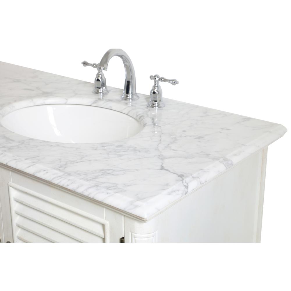 36 inch Single Bathroom Vanity in Antique White. Picture 10