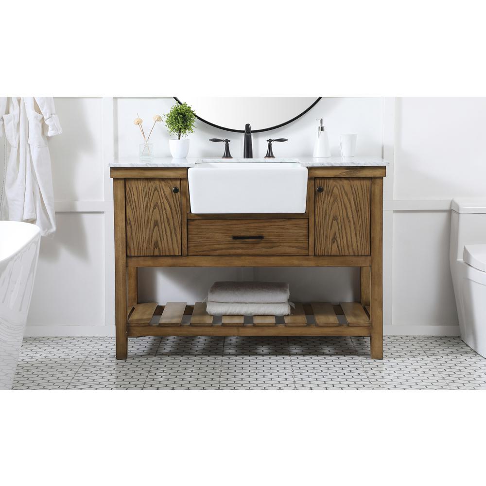 48 inch Single bathroom vanity in driftwood. Picture 14
