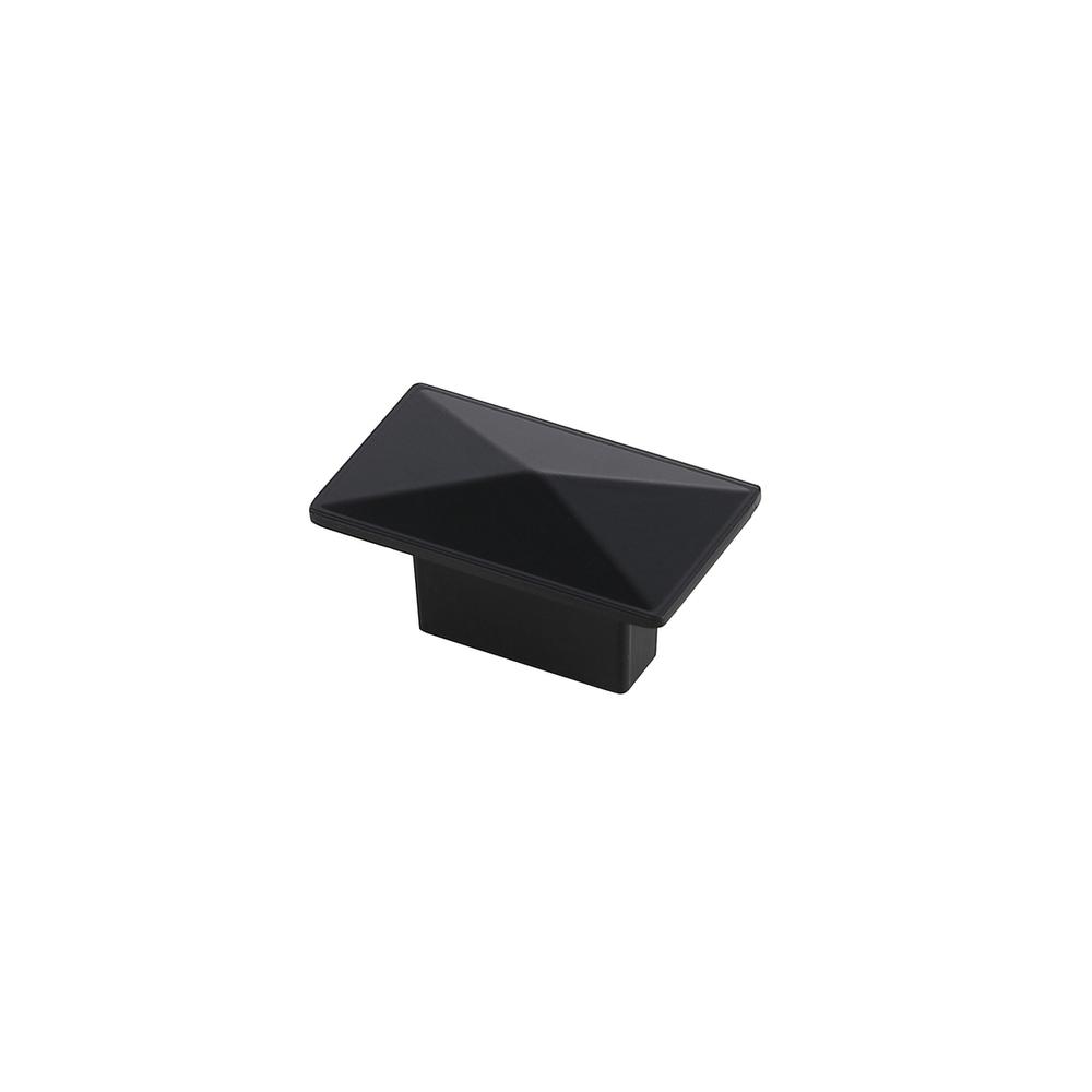 Perry 2" Matte Black Rectangle Knob Multipack (Set of 10). Picture 3