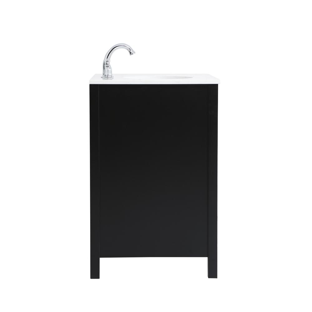 36 inch Single Bathroom Vanity in Black. Picture 13