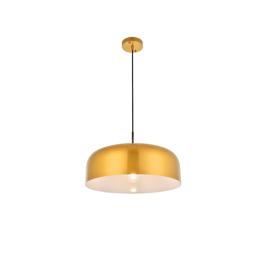 Etude 1 Light Satin Gold And Black Pendant. Picture 6
