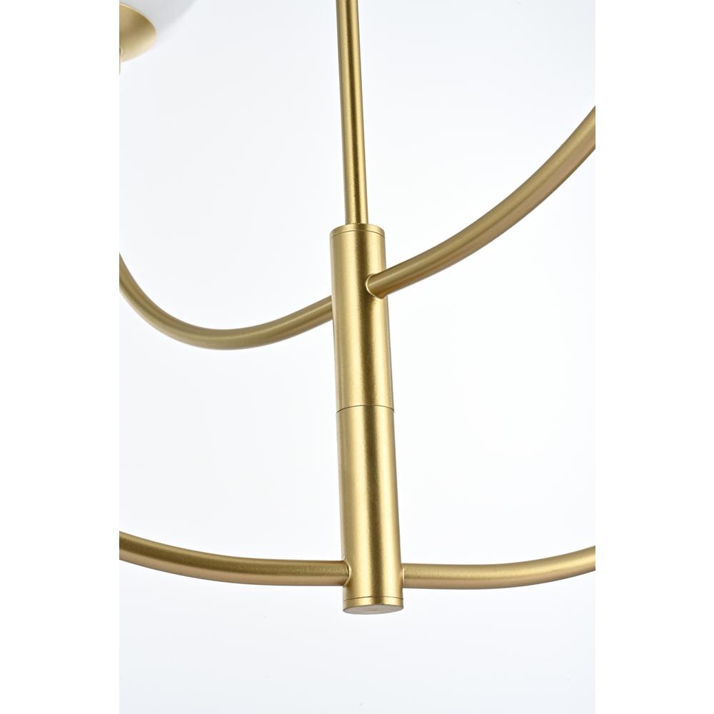 Nyomi 42 inch chandelier in Brass. Picture 4