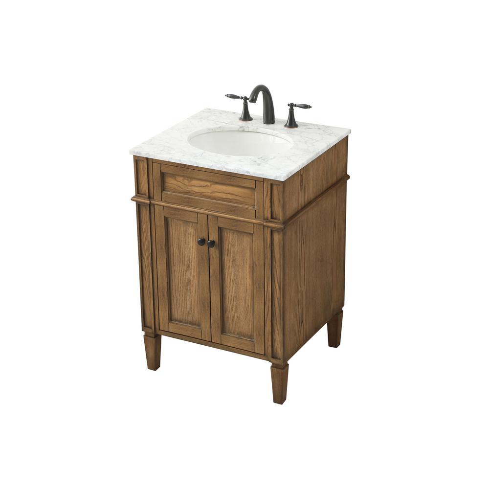 24 inch Single bathroom vanity in driftwood. Picture 8