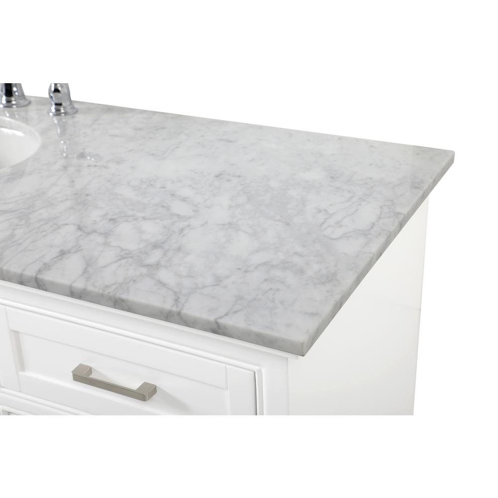 60 inch Single bathroom vanity in white. Picture 11