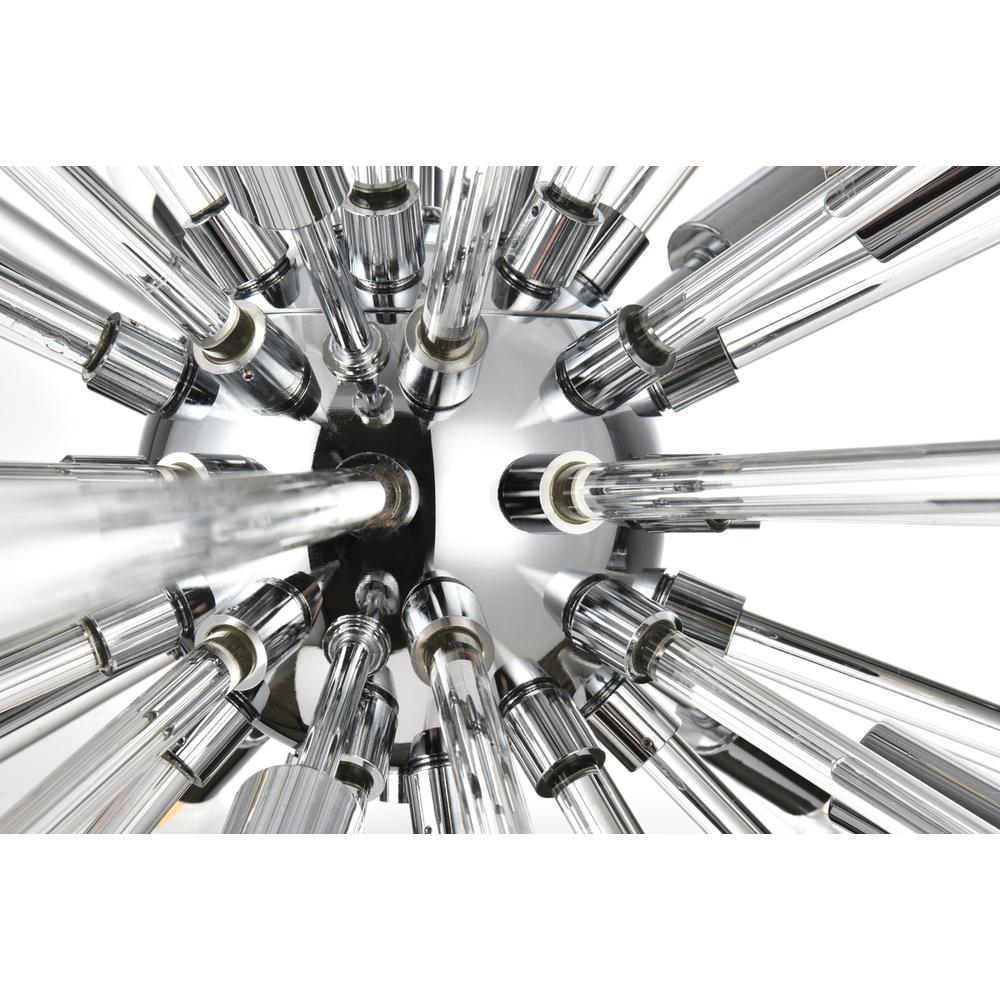 Sienna 42 inch crystal rod pendant in chrome. Picture 3