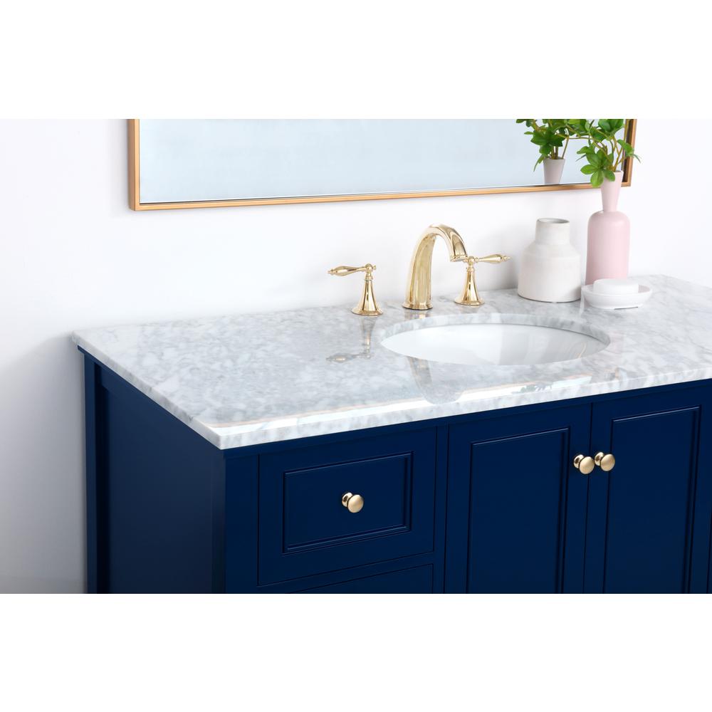 48 inch Single bathroom vanity in Blue. Picture 5