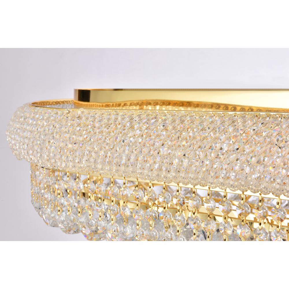 Primo 18 light Gold Flush Mount Clear Royal Cut Crystal. Picture 5