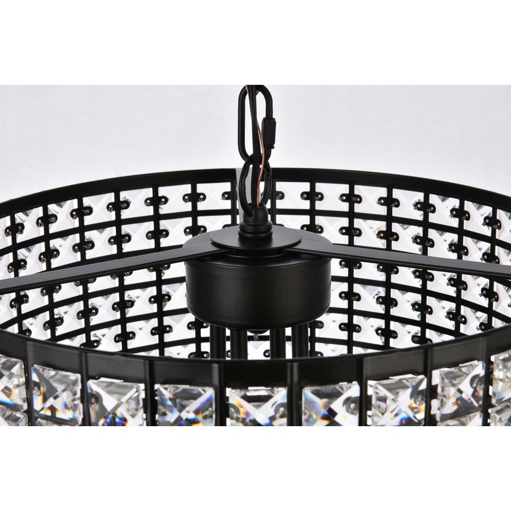Elise 14 inch pendant in black. Picture 6