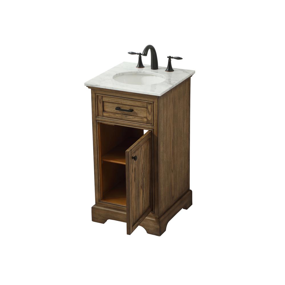 19 inch Single bathroom vanity in driftwood. Picture 9
