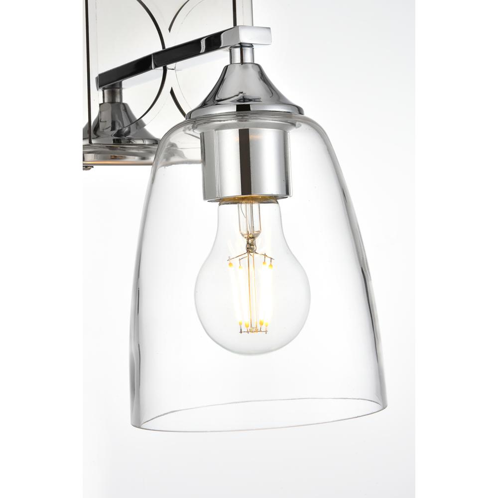 Harris 1 light Chrome and Clear Bath Sconce. Picture 5