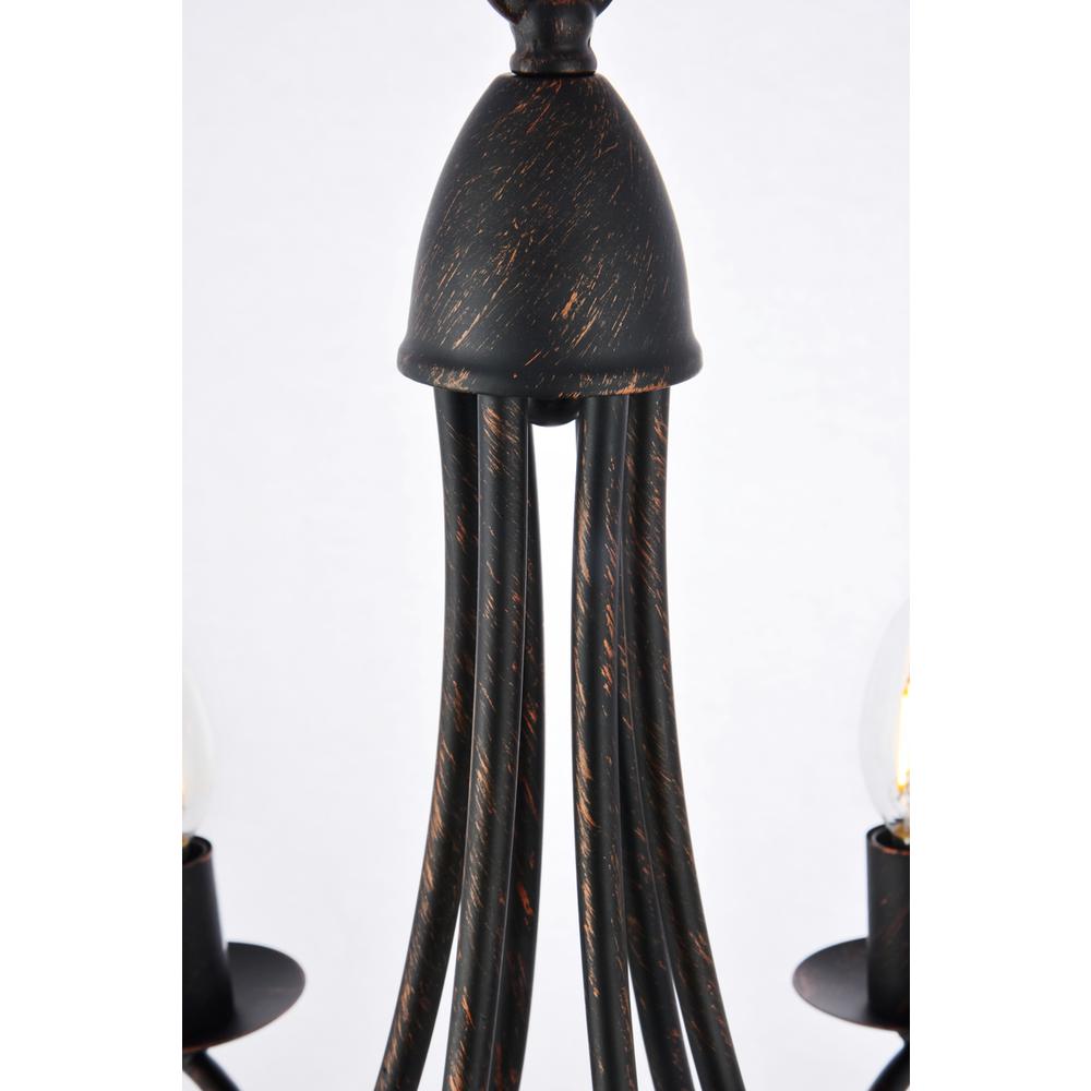 Lyndon 6 light Dark Bronze Pendant. Picture 5