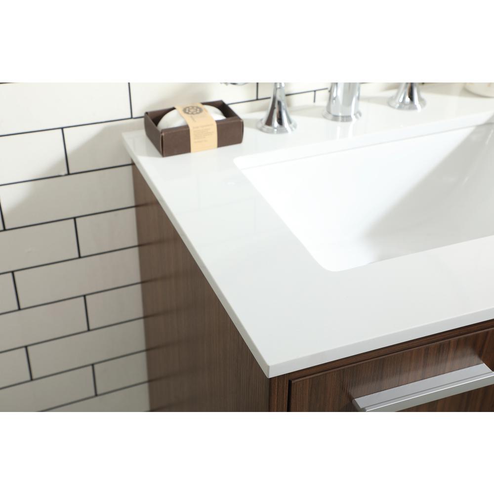 24 inch bathroom vanity in Walnut. Picture 5