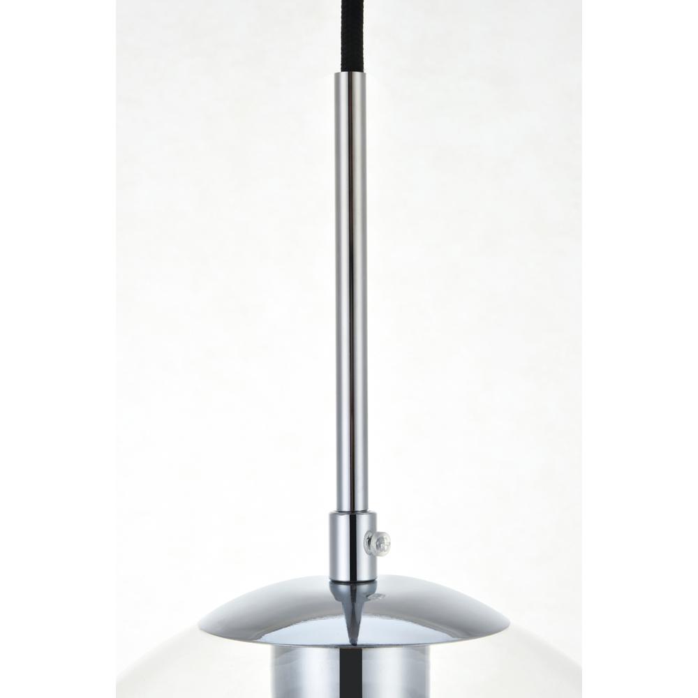 Baxter 1 Light Chrome Pendant With Clear Glass. Picture 4