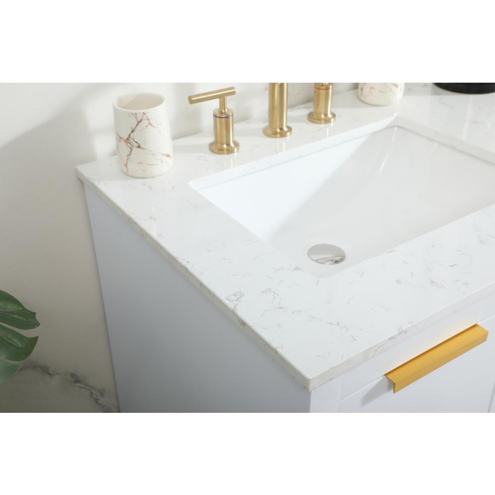60 inch double bathroom vanity in white. Picture 5