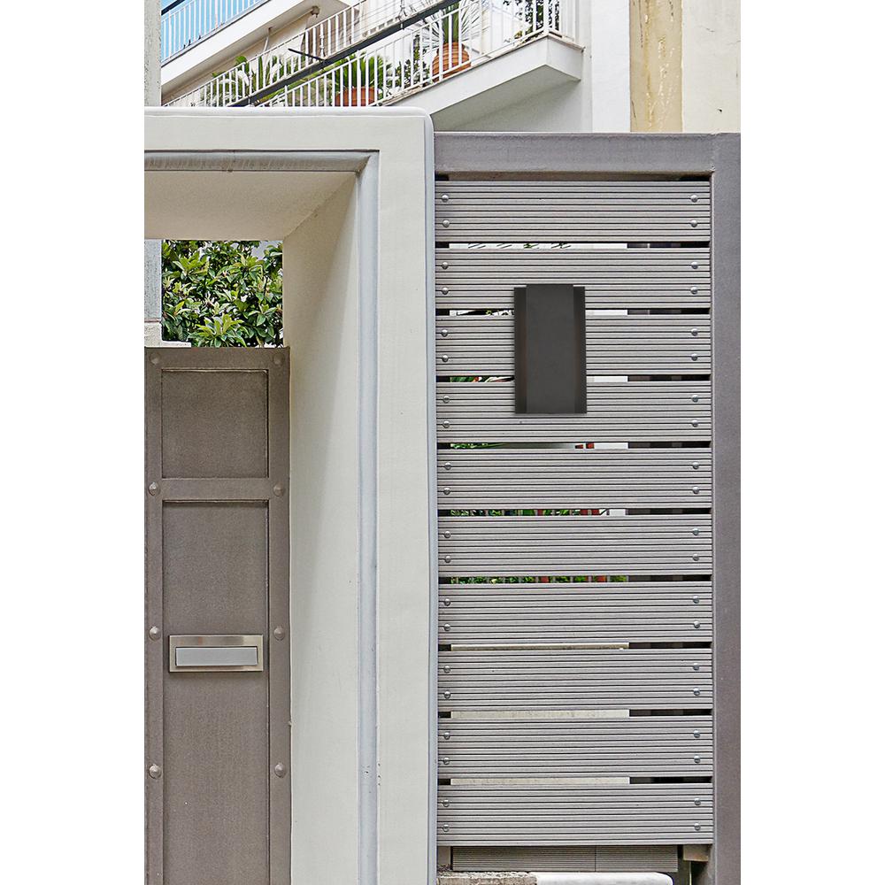 Raine Integrated LED wall sconce  in black. Picture 5