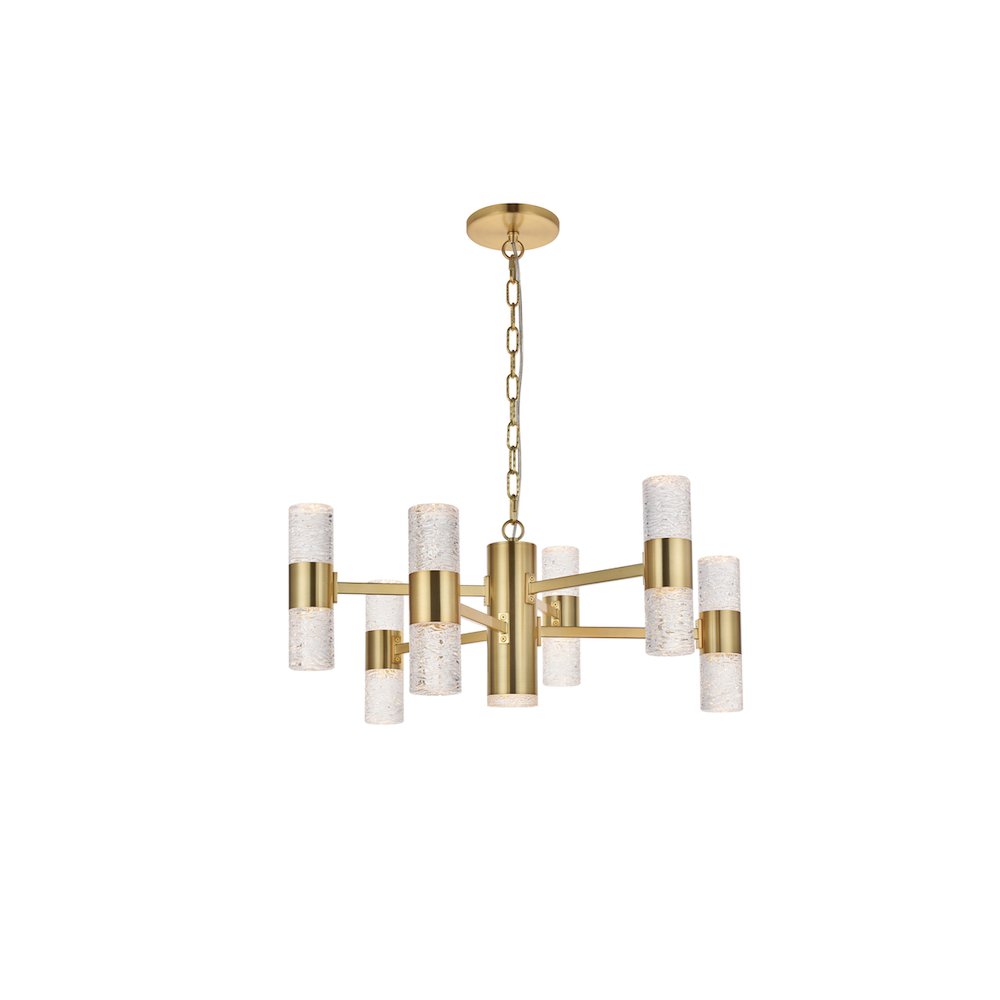 Vega 13 Light Gold Led Pendant. Picture 4