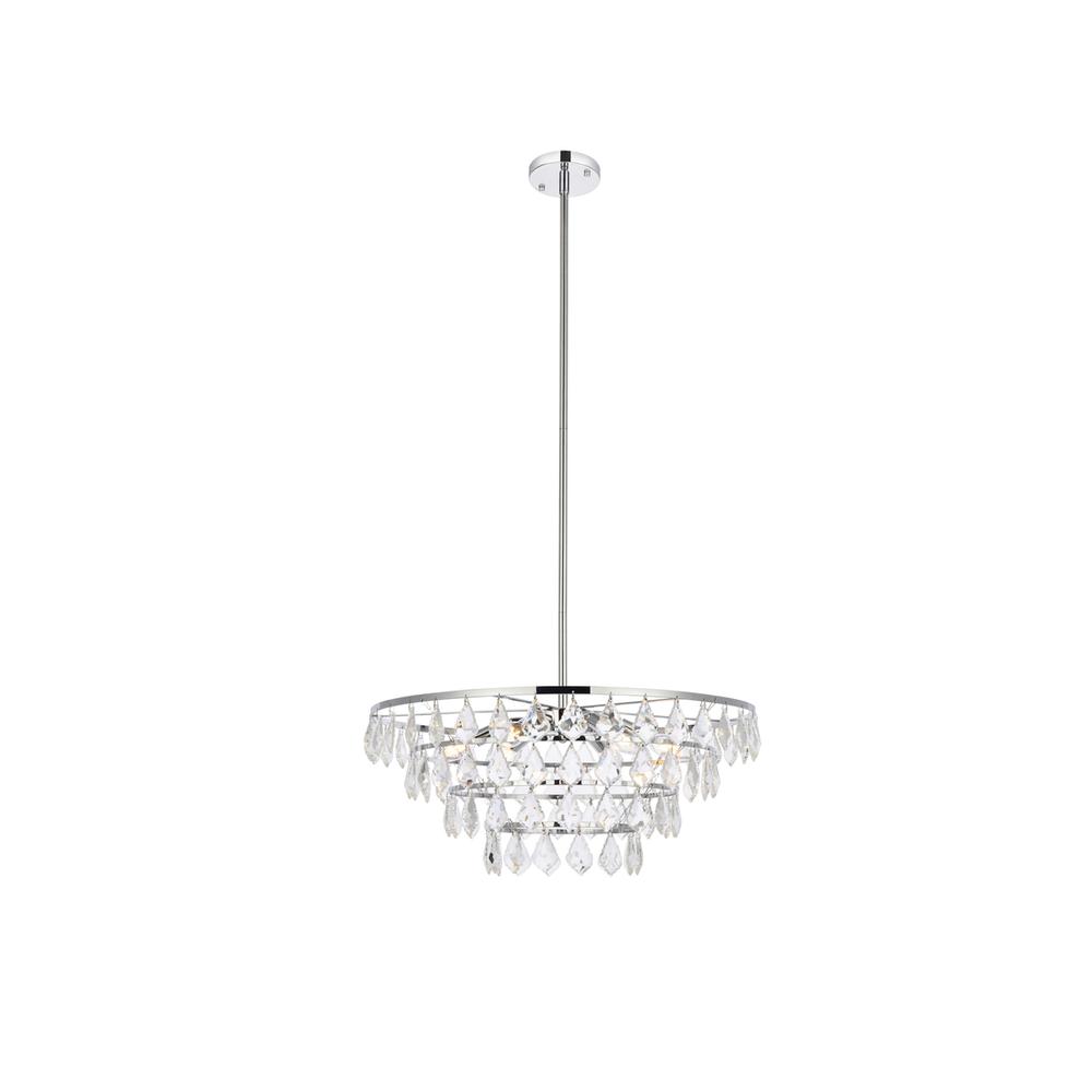 Ella 24 inch pendant in chrome. Picture 1