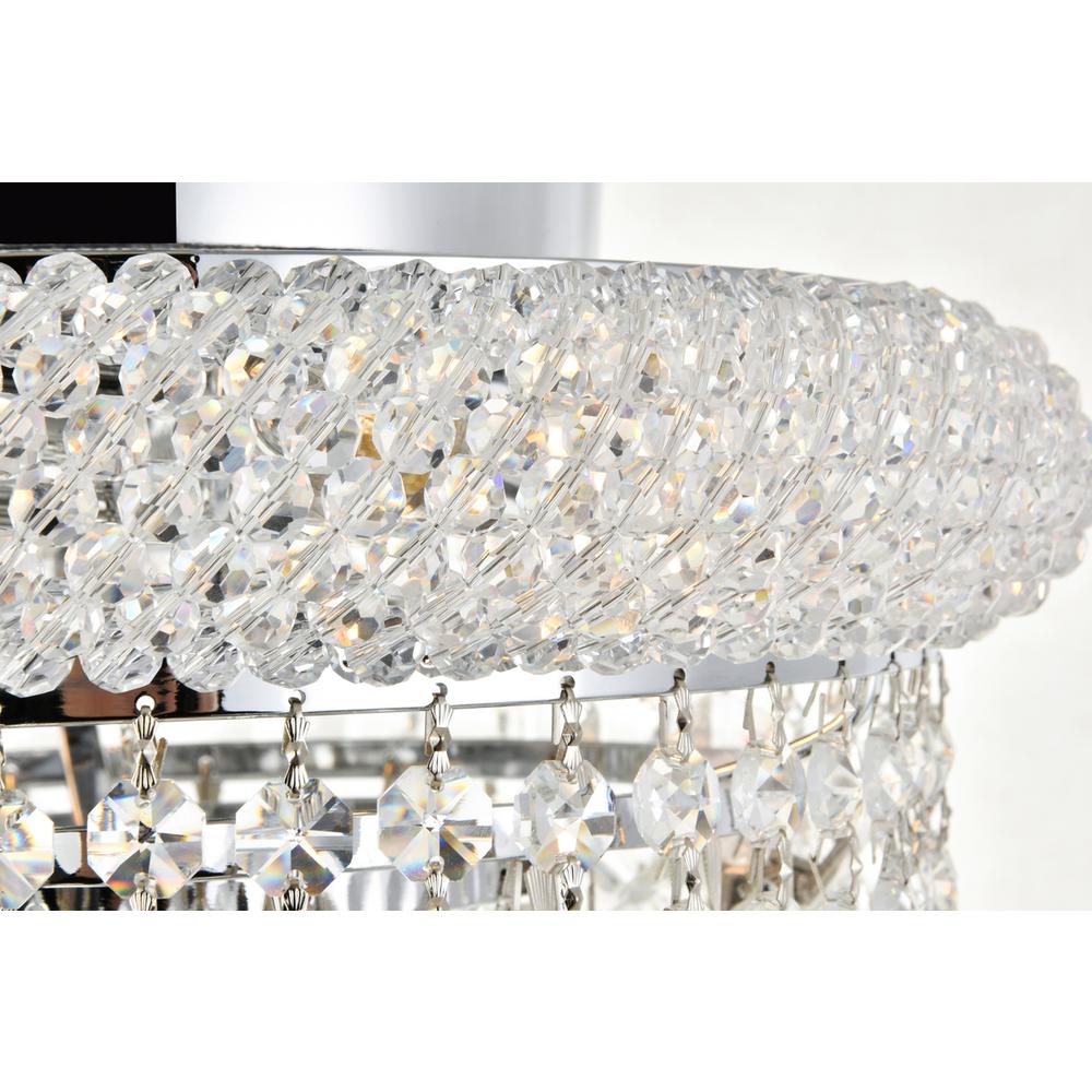 Primo 4 light Chrome Flush Mount Clear Royal Cut Crystal. Picture 2