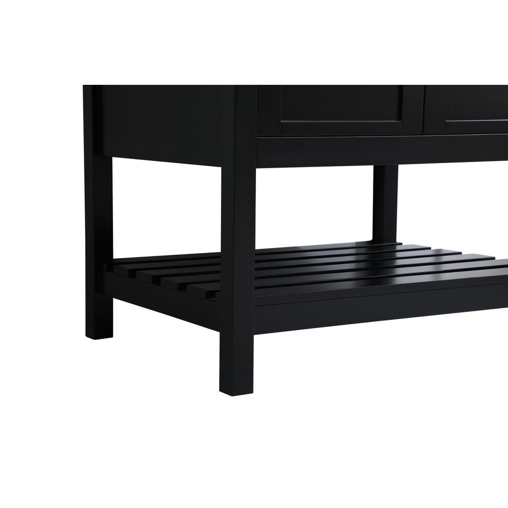 30 inch Single Bathroom Vanity in Black with Backsplash. Picture 13