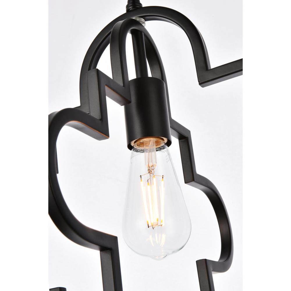 Sandara 1 light pendant in black. Picture 5