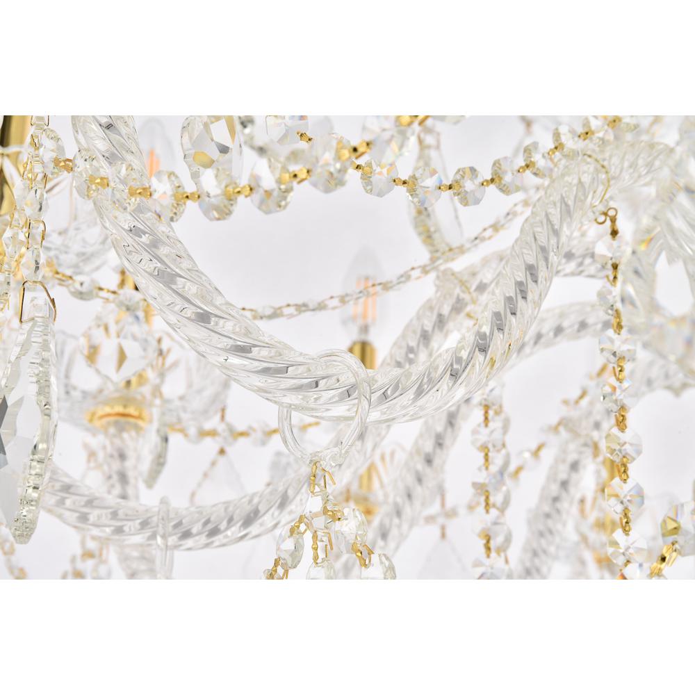 Giselle 21 light Gold Chandelier Clear Royal Cut Crystal. Picture 5