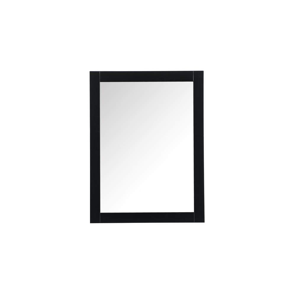 Aqua vanity mirror 27x36 inch in black. Picture 1