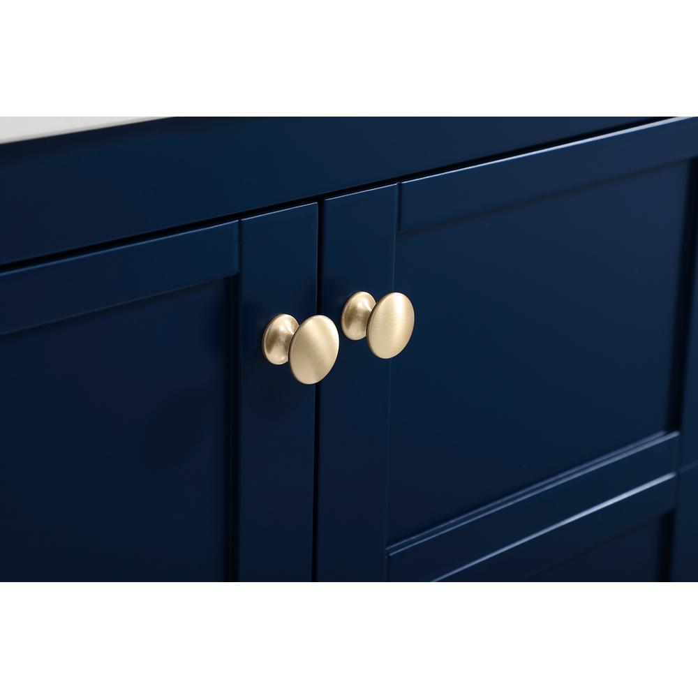30 inch Single Bathroom Vanity in Blue with Backsplash. Picture 13