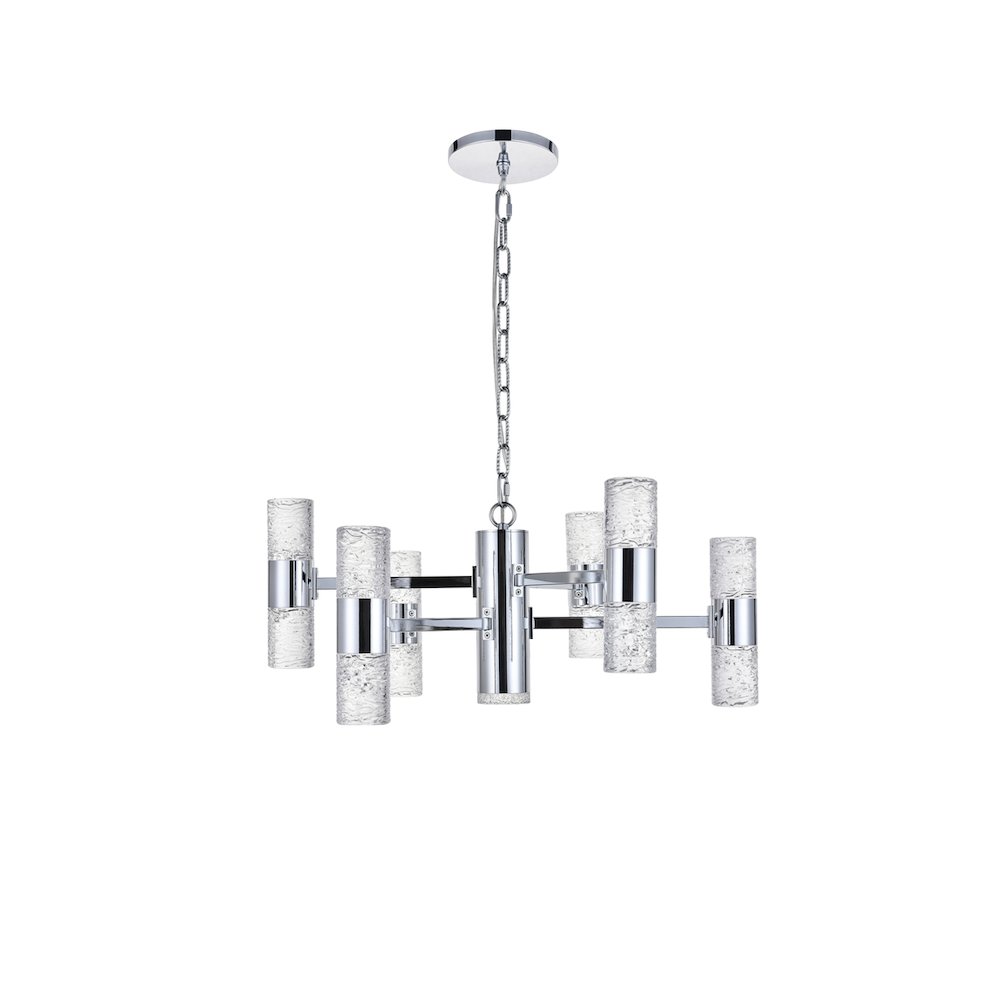 Vega 13 Light Chrome Led Pendant. Picture 9