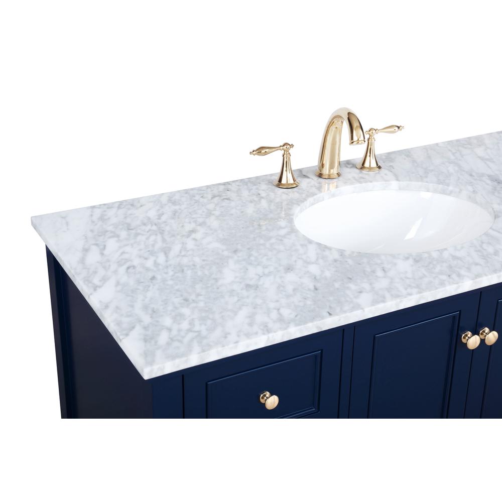 48 inch Single bathroom vanity in Blue. Picture 11