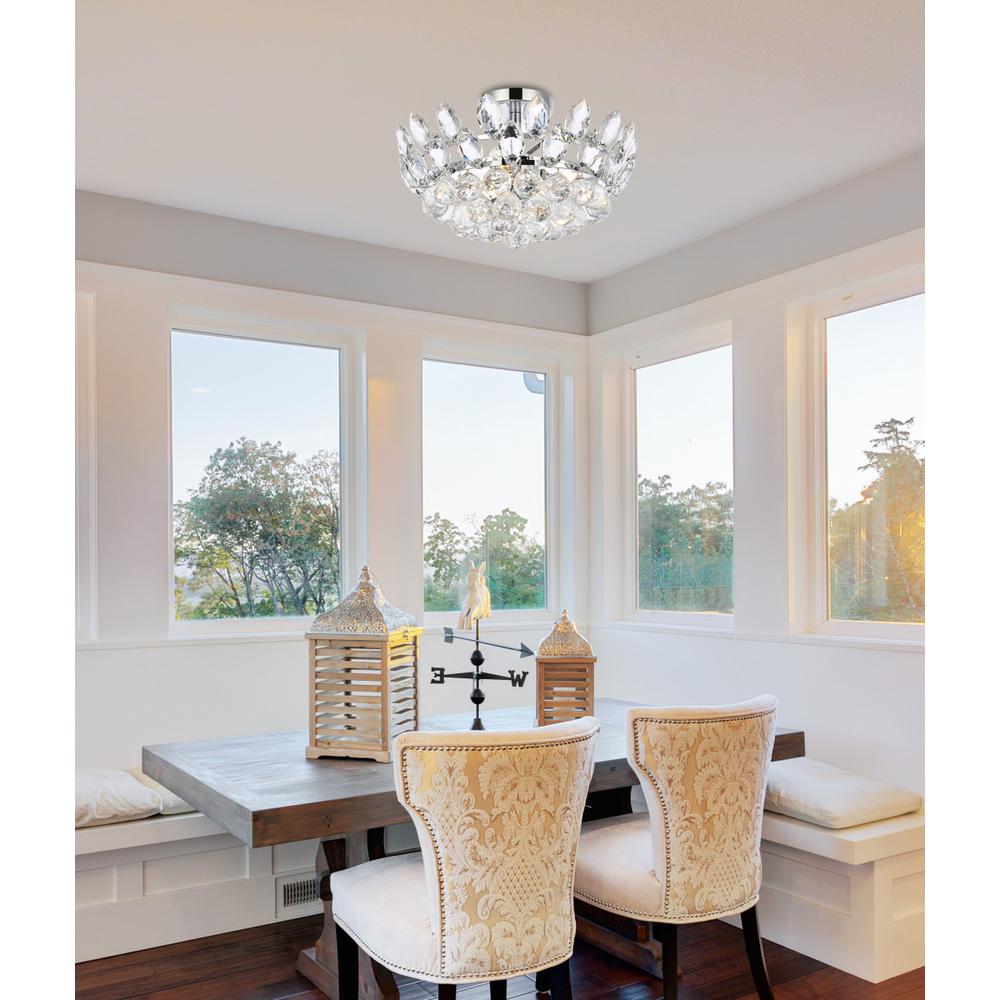 Emilia 16 inch flush mount in chrome. Picture 8