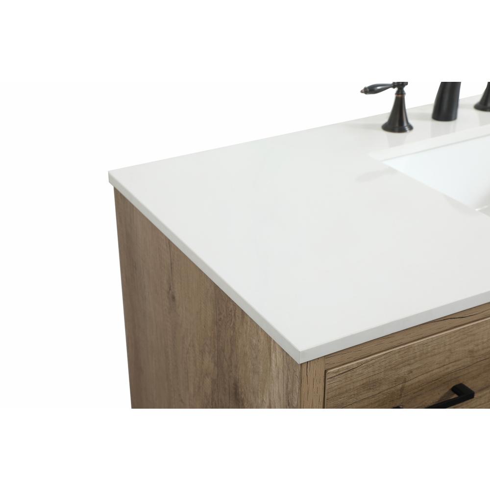 48 inch Single bathroom vanity in natural oak. Picture 11