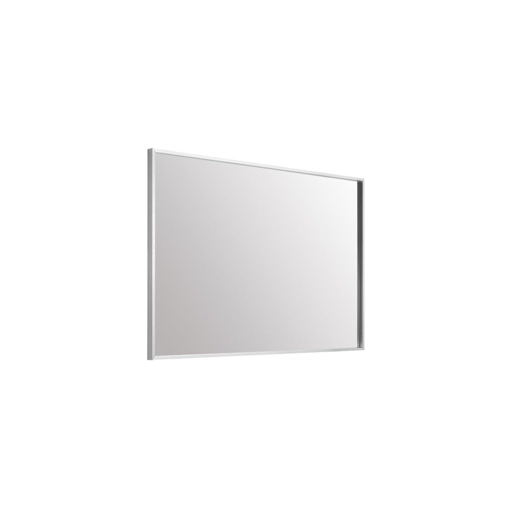 Aluminum Frame Rectangle Mirror 27x36 In Silver. Picture 3