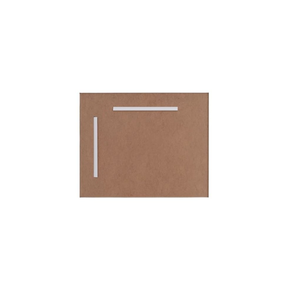 Aluminum Frame Square Mirror 30x36 In Silver. Picture 4