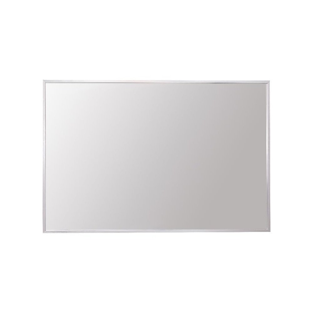 Aluminum Frame Rectangle Mirror 24x36 In Silver. Picture 1