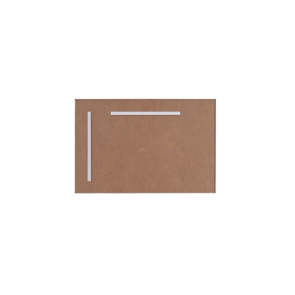 Aluminum Frame Rectangle Mirror 27x36 In Gold. Picture 4