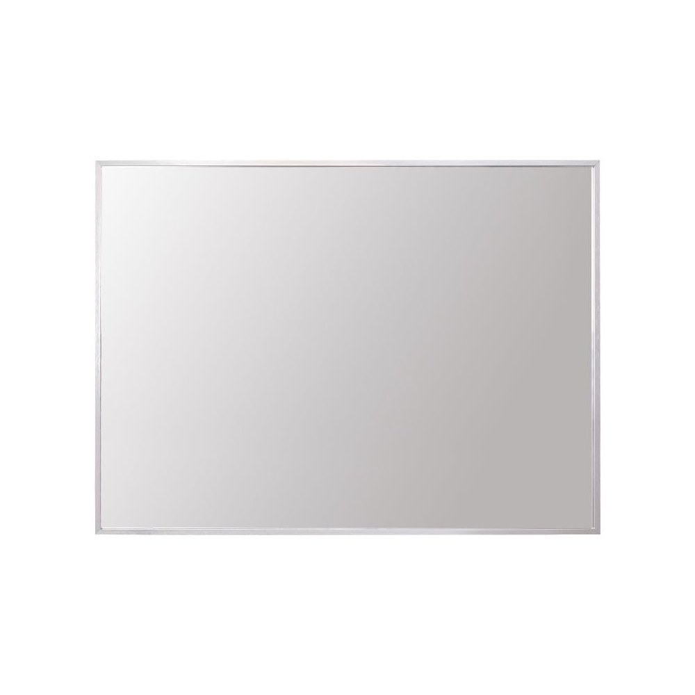 Aluminum Frame Rectangle Mirror 27x36 In Silver. Picture 1