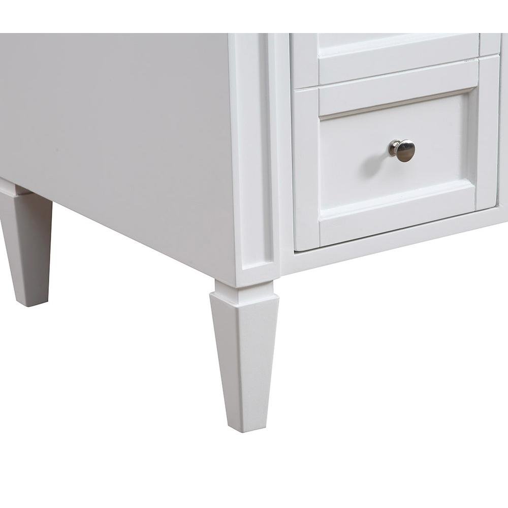 32 In. Single Bathroom Vanity Set In White. Picture 6