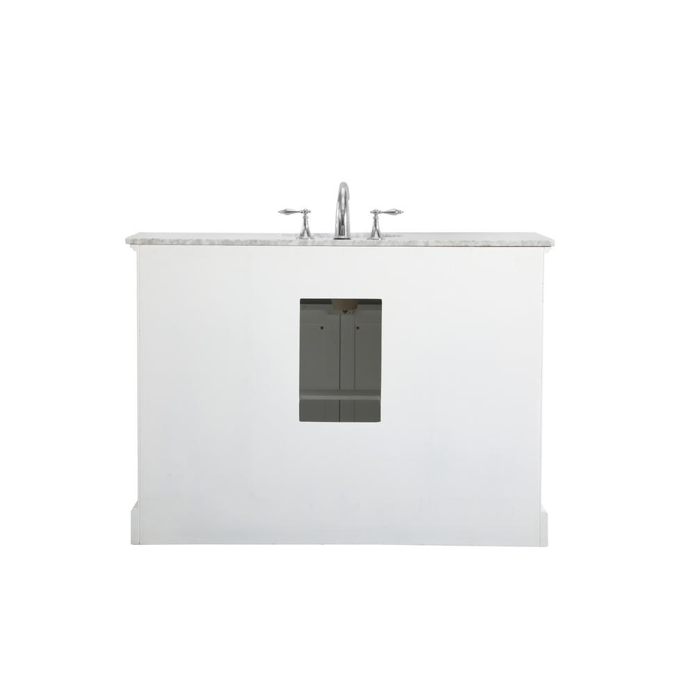 48 In. Single Bathroom Vanity Set In White. Picture 12