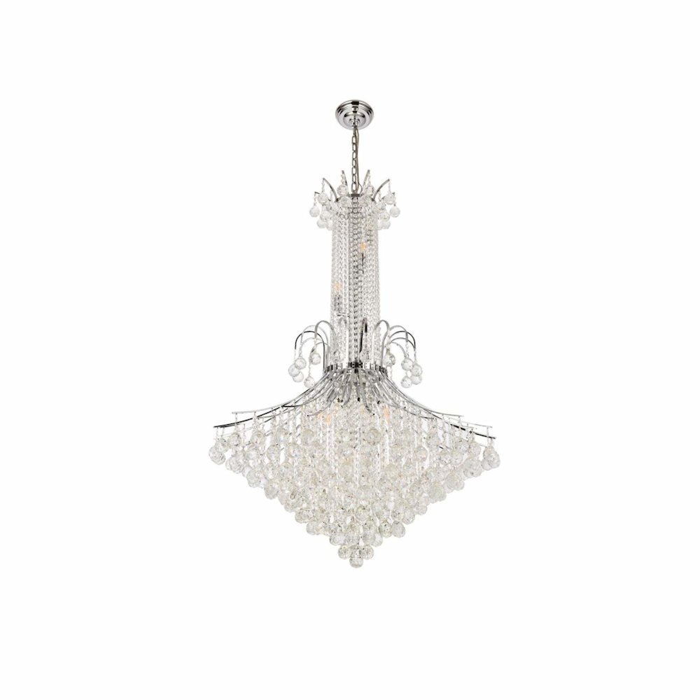 Toureg 16 light Chrome Chandelier Clear Royal Cut Crystal. Picture 2