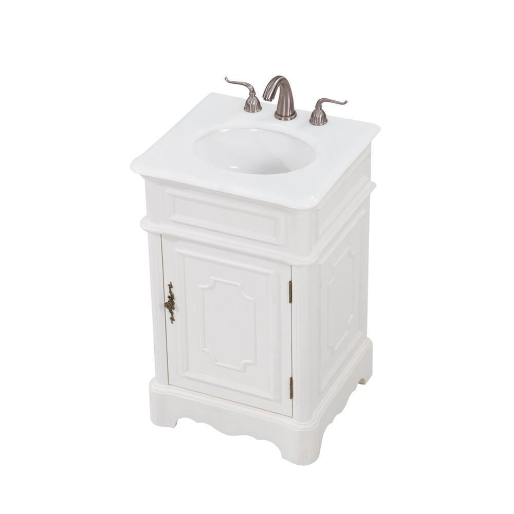 21 inch Single Bathroom vanity in Antique White. Picture 2