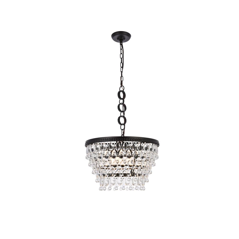 Nordic 5 lights black pendant. Picture 1